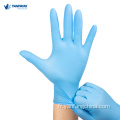 Gants de nitrile sans poudre de qualité domestique en poudre sans poudre